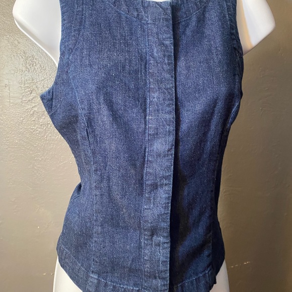 BANANA REPUBLIC DENIM Snap Front Vest/Tank - Picture 9 of 16